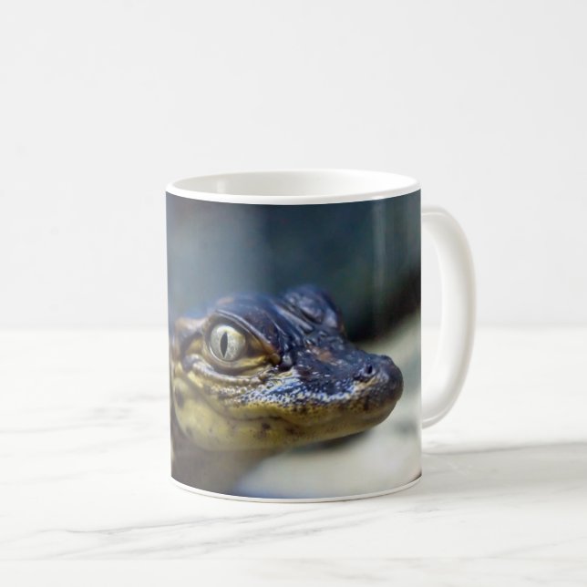 Taza De Café Animales de bebé más afectados | Joven lagarto (Anverso derecho)