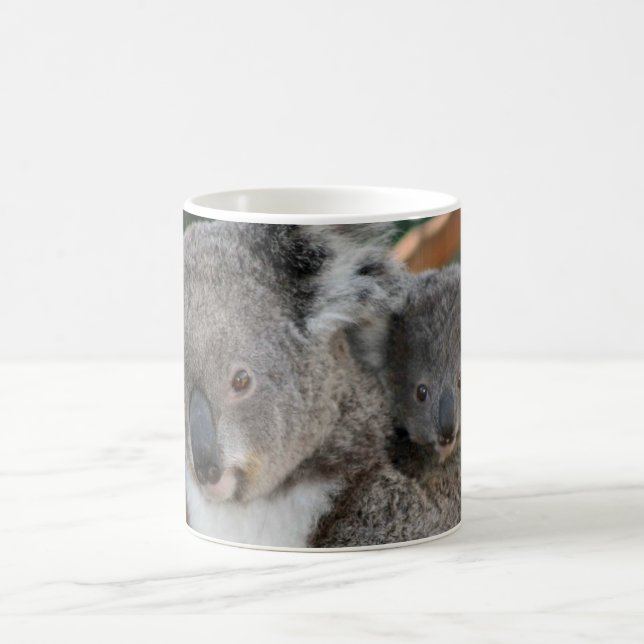 Taza De Café Animales de bebé más afectados | Koala y Joey (Centro)