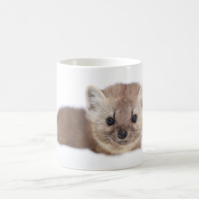 Taza De Café Animales de bebé más afectados | Pine Marten (Centro)