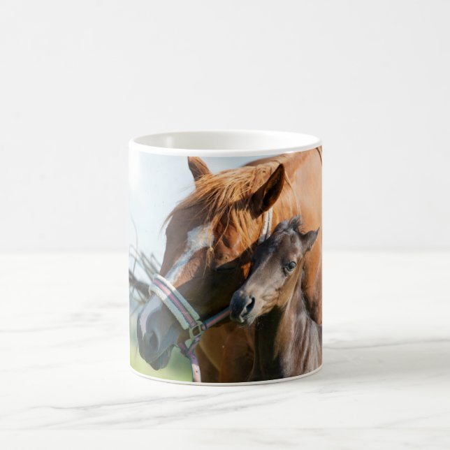 Taza De Café Animales de bebé más afectados | Ternera negra con (Centro)