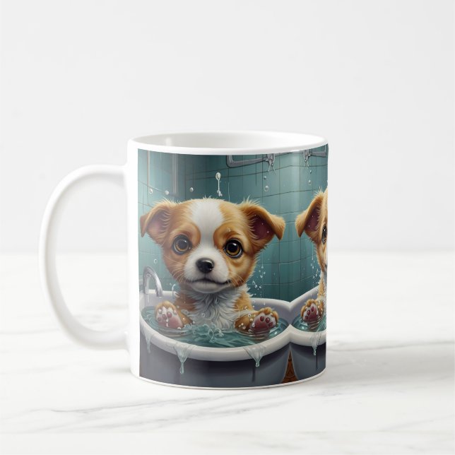 Taza De Café Animales de Buddies en tiempo de baño (Izquierda)