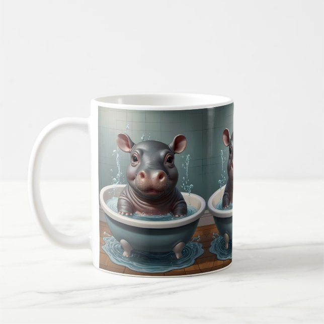 Taza De Café Animales de Buddies en tiempo de baño (Izquierda)