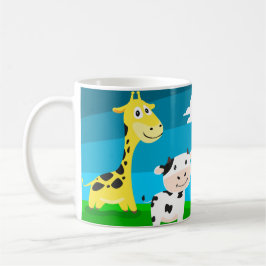 Taza De Café Animales de dibujos animados        