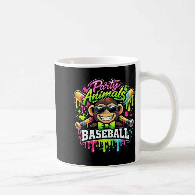 Taza De Café Animales de fiesta béisbol helado goteo mono diver (Derecha)