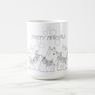 Taza De Café Animales de fiesta del perro Scottie