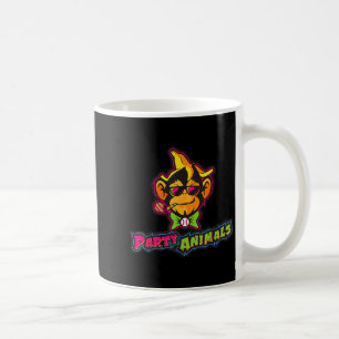 Taza De Café Animales de fiesta mono de béisbol