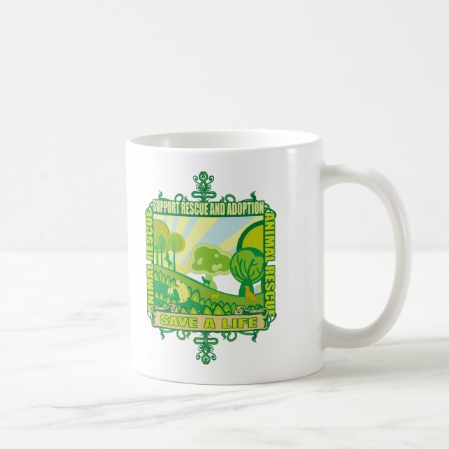 Taza De Café Animales de la ayuda (Derecha)