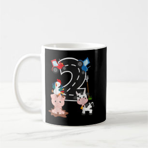 Taza De Café Animales de la granja Tractor Número 2 Granja de c