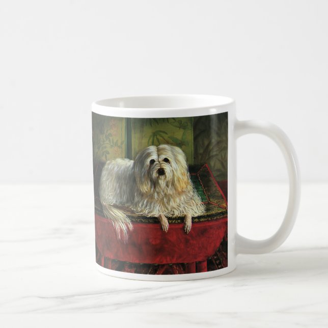Taza De Café Animales de Mascota de cosecha, perro de perro pas (Derecha)