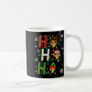 Taza De Café Animales de Navidad con sombrero de Santa Matching