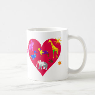 Taza De Café Animales de sensibilización sobre el autismo