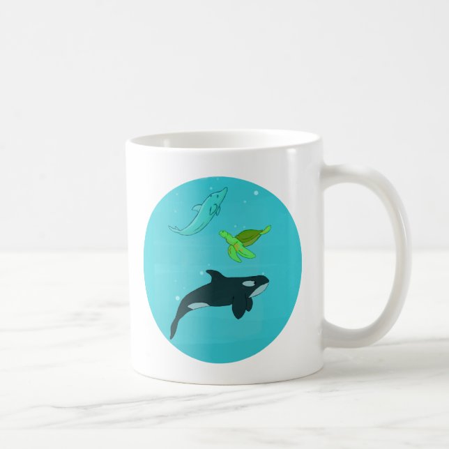 Taza De Café Animales del mar (Derecha)