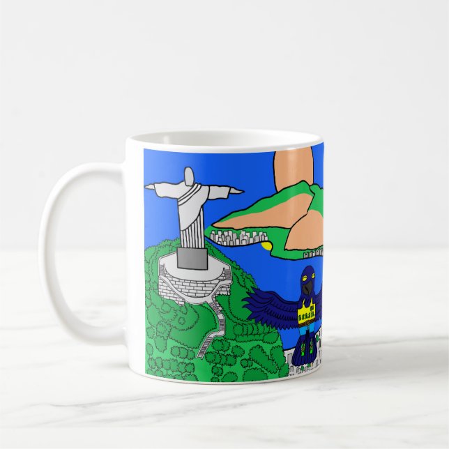 Taza De Café Animales del mundo, Brasil: Hyacinth Macaw (Izquierda)