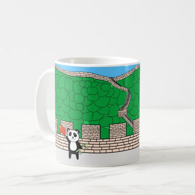 Taza De Café Animales del mundo, China: Panda (Anverso izquierdo)
