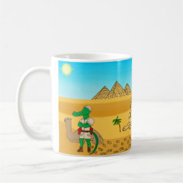 Taza De Café Animales del mundo, Egipto: Cocodrilo y camello