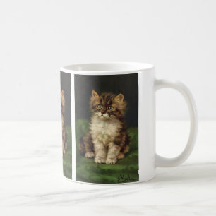 Taza De Café Animales domésticos antiguos, adorable gatito atig