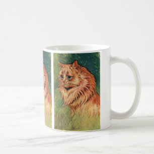 Taza De Café Animales domésticos antiguos, gato naranja de pelo