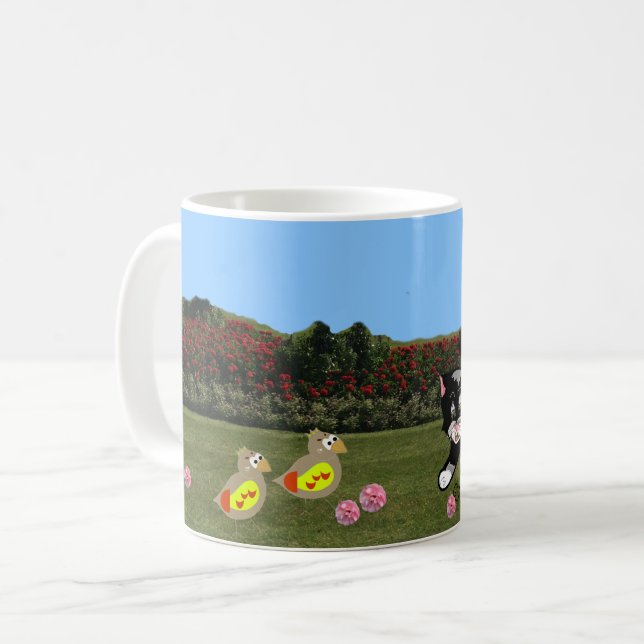 Taza De Café Animales en el Café Jardín (Anverso izquierdo)