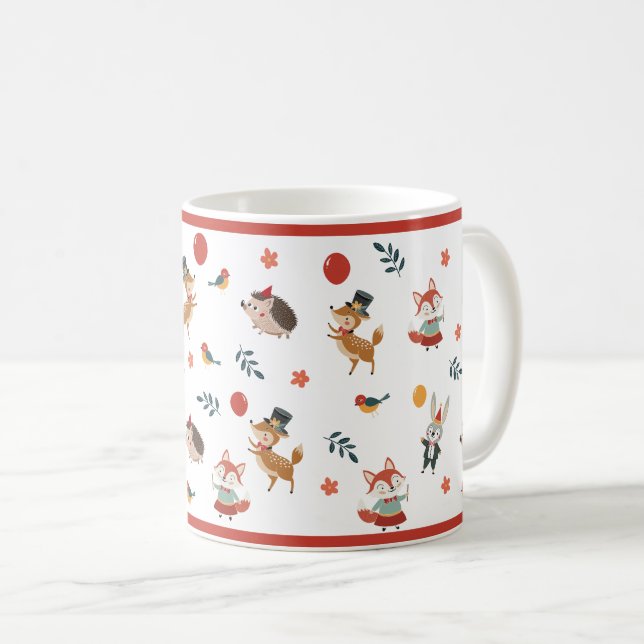 Taza De Café Animales festivos  (Anverso derecho)