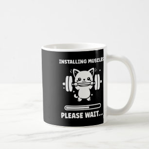 Taza De Café Animales Instalando Músculos Fitness Culturismo Ca
