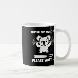 Taza De Café Animales Instalando Músculos Fitness Culturismo Ko