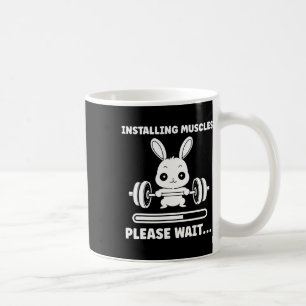 Taza De Café Animales Instalando Músculos Fitness Culturismo Ra