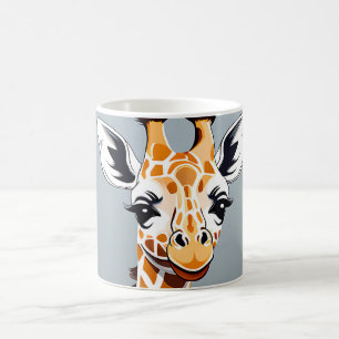 Taza De Café Animales juguetones de la jirafa del bebé
