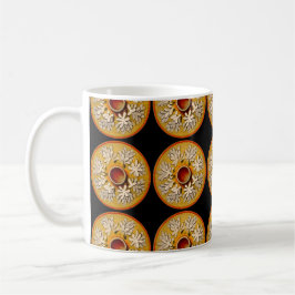 Taza De Café Animales marinos: medusas, fondo negro