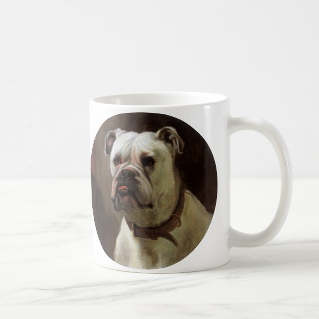 Taza De Café Animales Mascotas de cosecha, retrato de perro con (Derecha)