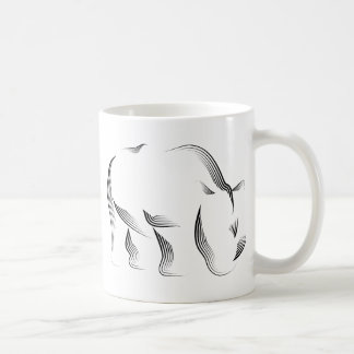 Taza De Café Animales - rinoceronte