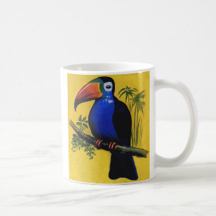 Taza De Café Animales Salvajes Antiguos Aves, Tucán Tropical en