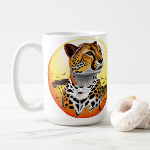 Taza De Café Animales salvajes de la costa africana Cheetah