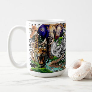 Taza De Café Animales salvajes de sabana africanos