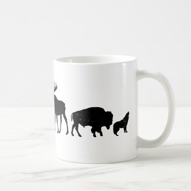 Taza De Café Animales salvajes de Yellowstone (Derecha)