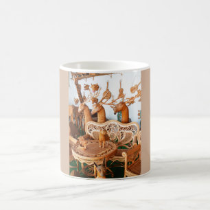 Taza De Café Animales y muebles de mimbre