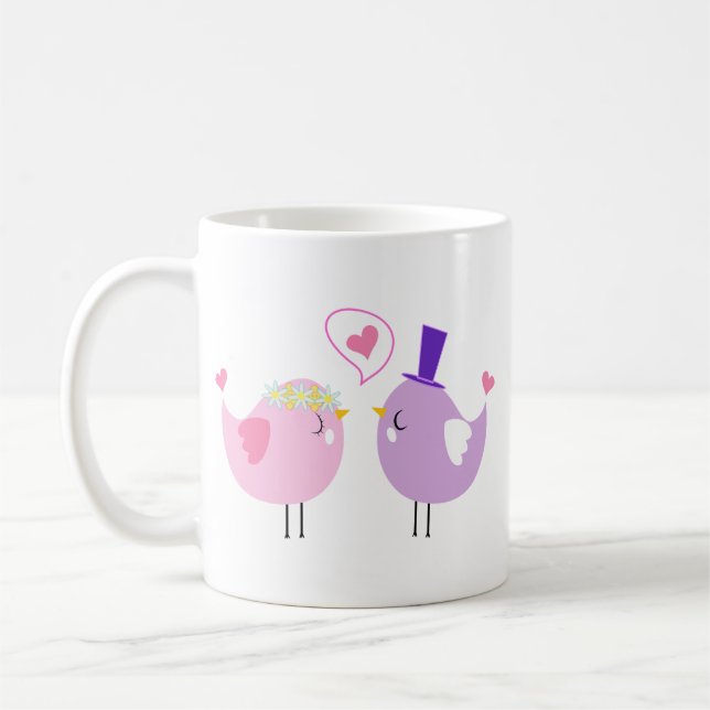 Taza De Café Animals Anthropomorphic Birds (Izquierda)