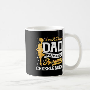 Taza De Café Animar Papá de porristas Orgulloso de una