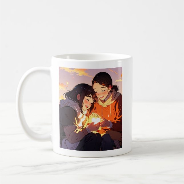 Taza De Café (Anime - Acción de Gracias) Classic Mug, 11 oz (Izquierda)