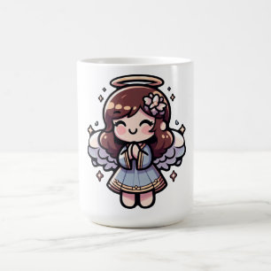 Taza De Café Anime Angel - angélico, kawaii,