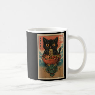 Taza De Café Anime Cat Ramen Japonés Funny Art Kawaii Cat Y