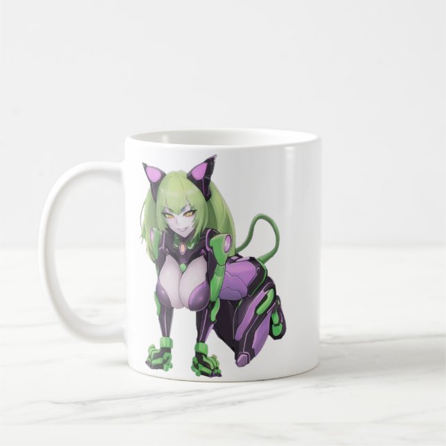 Taza De Café Anime Catgirl (Izquierda)