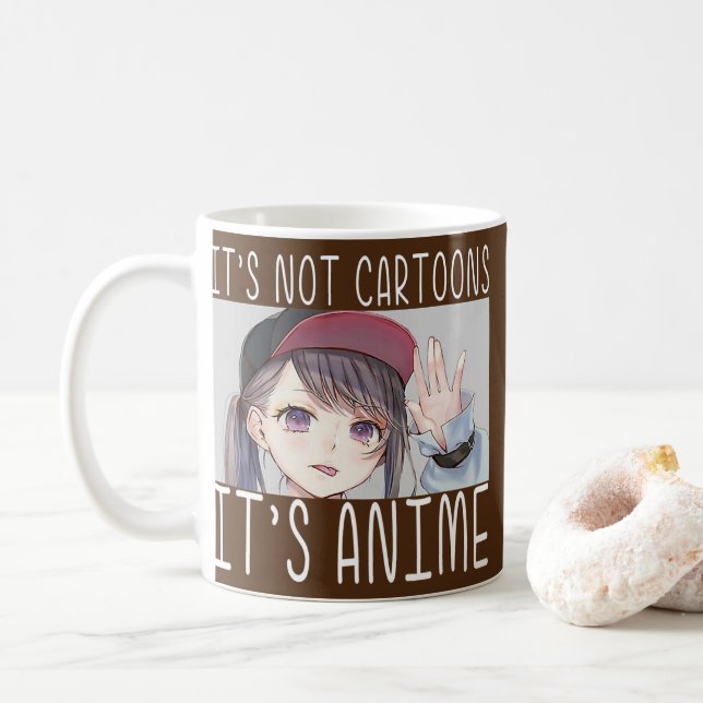 Taza De Café Anime Chica l no son Personalizados es Anime l Ani (Con donut)