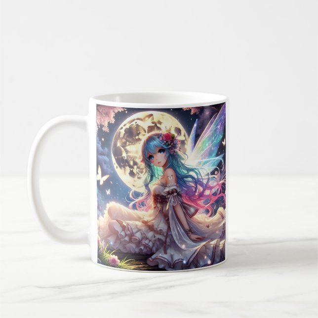 Taza De Café Anime Chica Moon Fairy Princess in Garden (Izquierda)