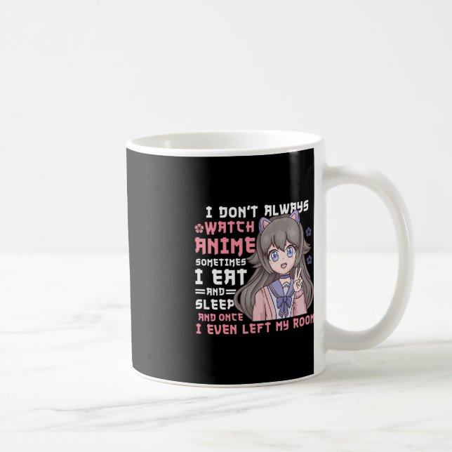 Taza De Café Anime Chica No Siempre Veo Curioso A Anime (Derecha)