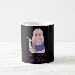 Taza De Café Anime Chica   para Anime y Food Lover