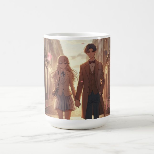 Taza De Café  Anime Couple Valentine's Day Mug (Centro)