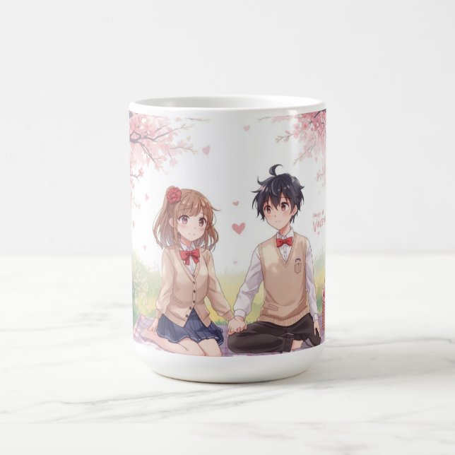 Taza De Café Anime Couple Valentine's Day Mug (Centro)