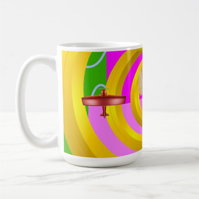 Taza De Café Anime De Aviación De Cachorro (Izquierda)