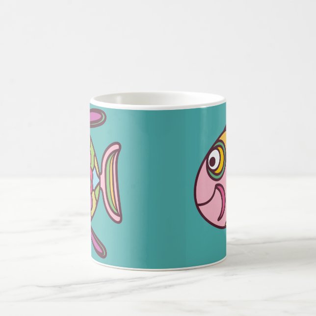 Taza De Café anime de pescado (Centro)