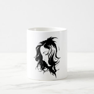 Taza De Café Anime Energy Mug: Alimentado por Pegatinas y sass